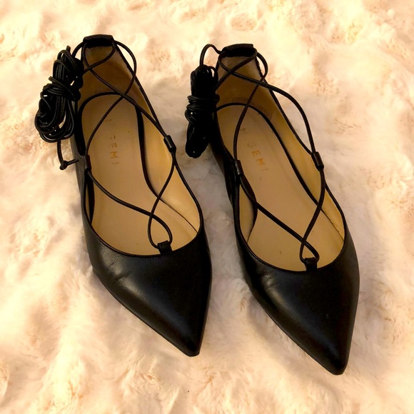 M. Gemi Lace Up Flats - Picture 1 of 3